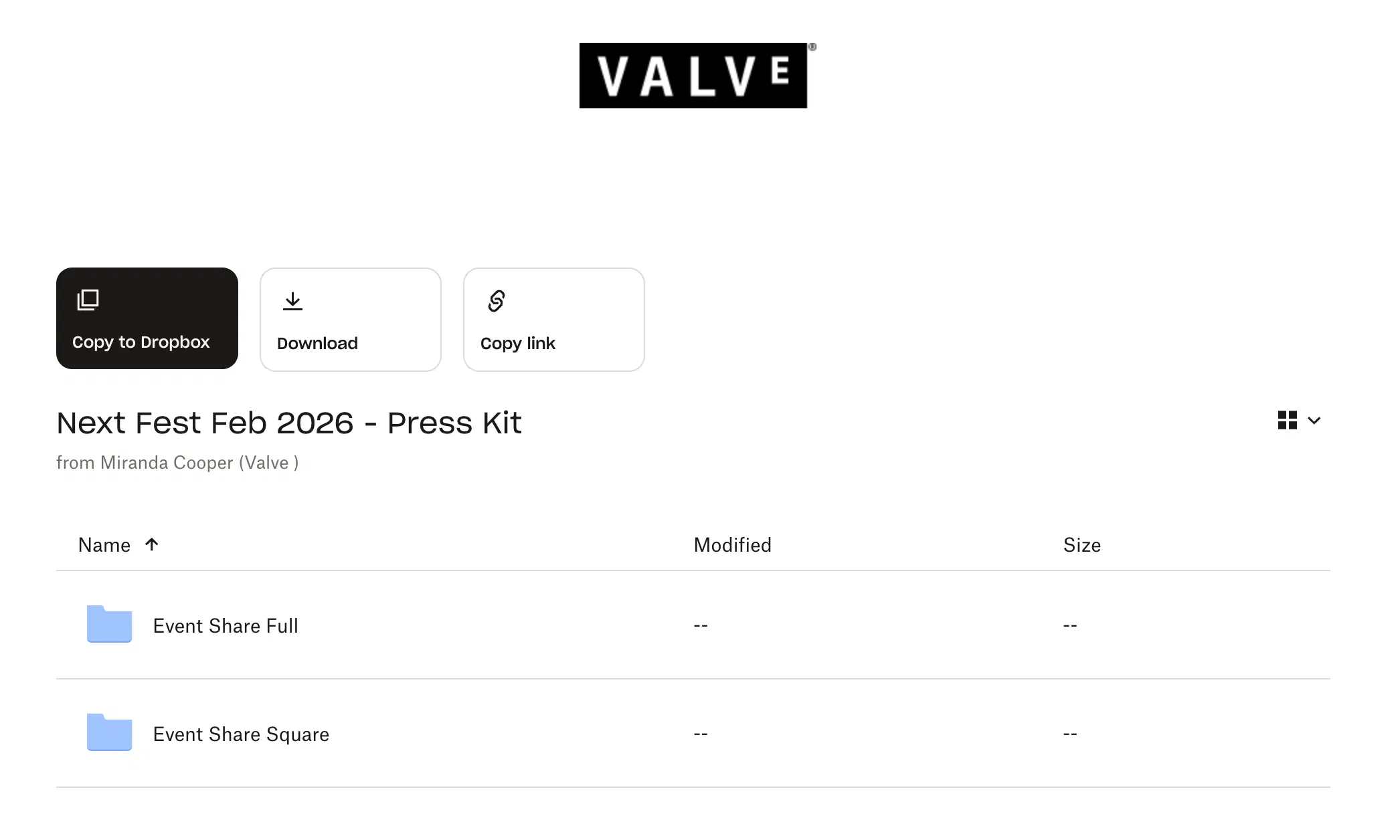 Screenshot of Steam Next Fest Press Preview access page for media and journalists