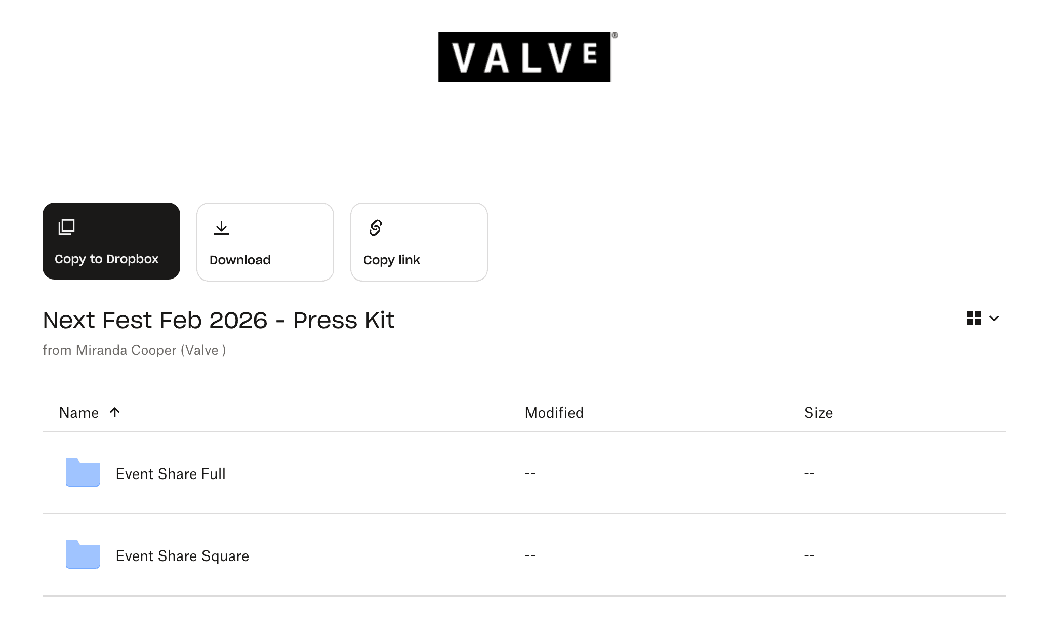 Screenshot of Steam Next Fest Press Preview access page for media and journalists